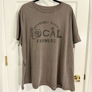 Maurices Brown ‘Support Your Local Farmers” Graphic Tee